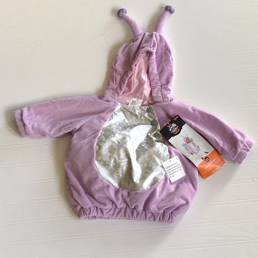 NWT Hyde and Eek Plush Pull Over Butterfly Halloween Costume. Size 0 - 6 Months.